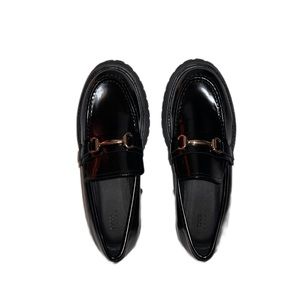 ASOS Chunky Loafers with gold buckle detail 🖤